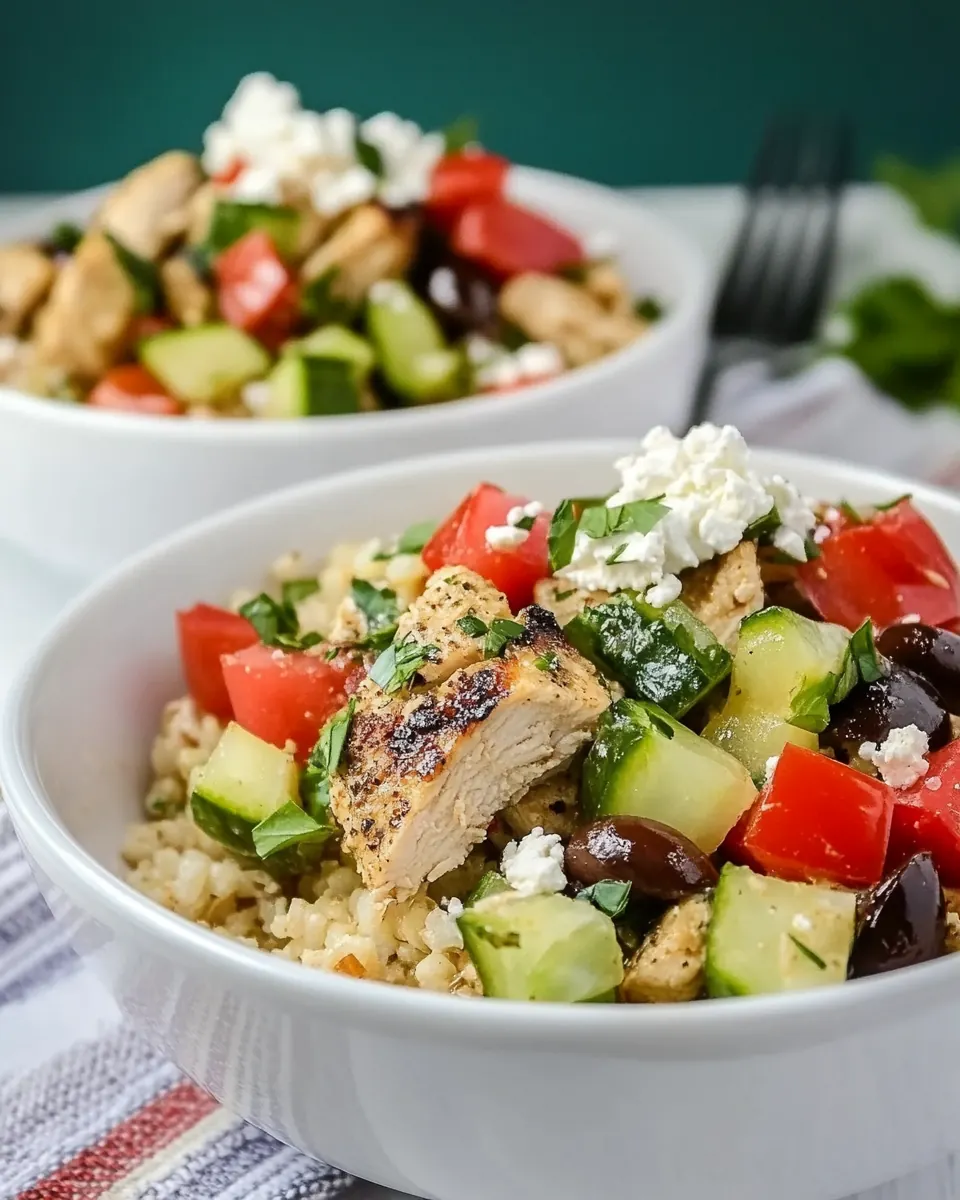Instant Pot Greek Chicken Bowls