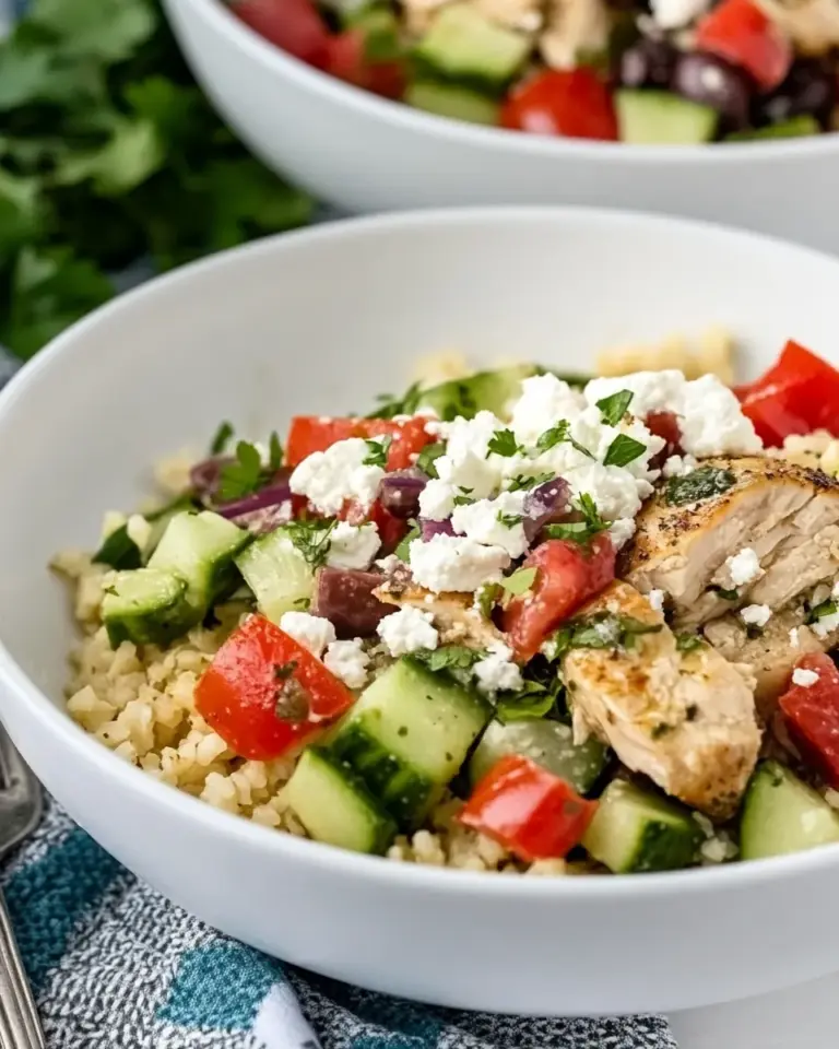 Instant Pot Greek Chicken Bowls
