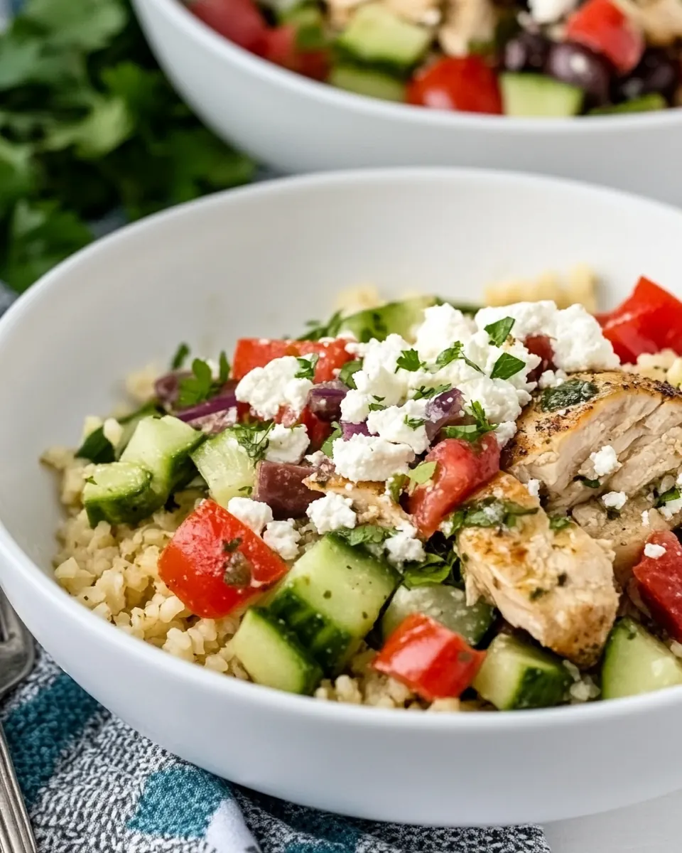 Instant Pot Greek Chicken Bowls