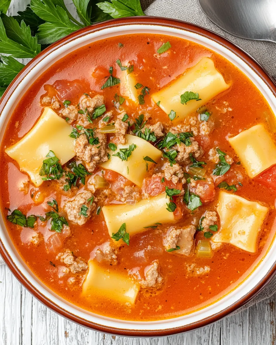 Instant Pot Lasagna Soup