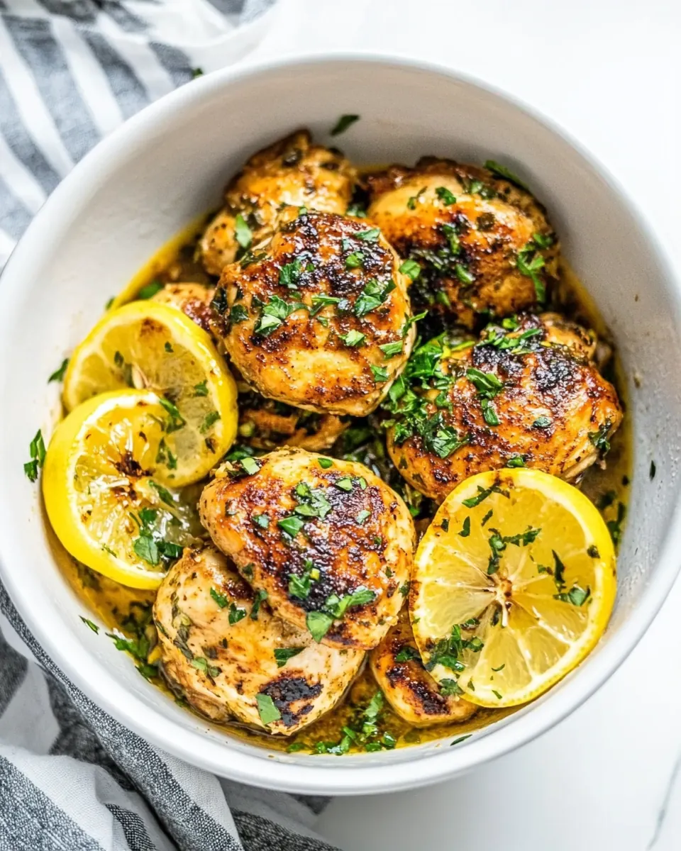 Instant Pot Lemon Garlic Chicken