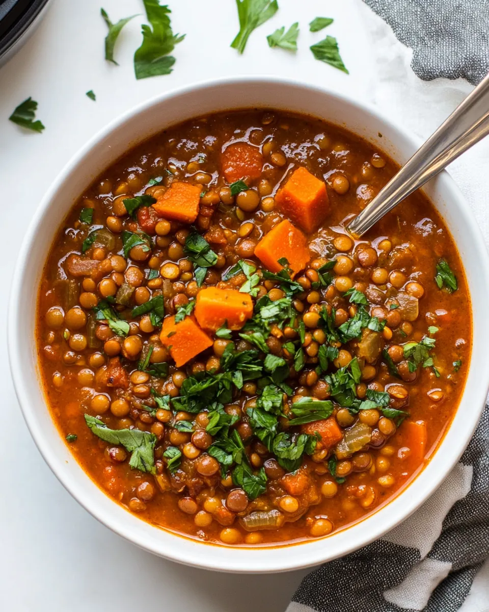 Instant Pot Lentil Soup
