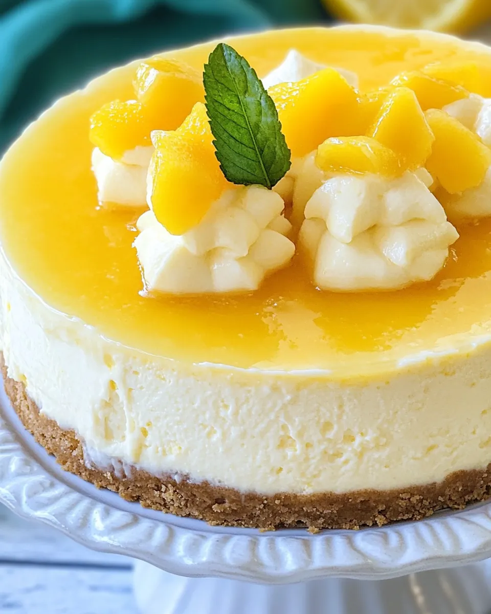 Instant Pot Meyer Lemon Cheesecake