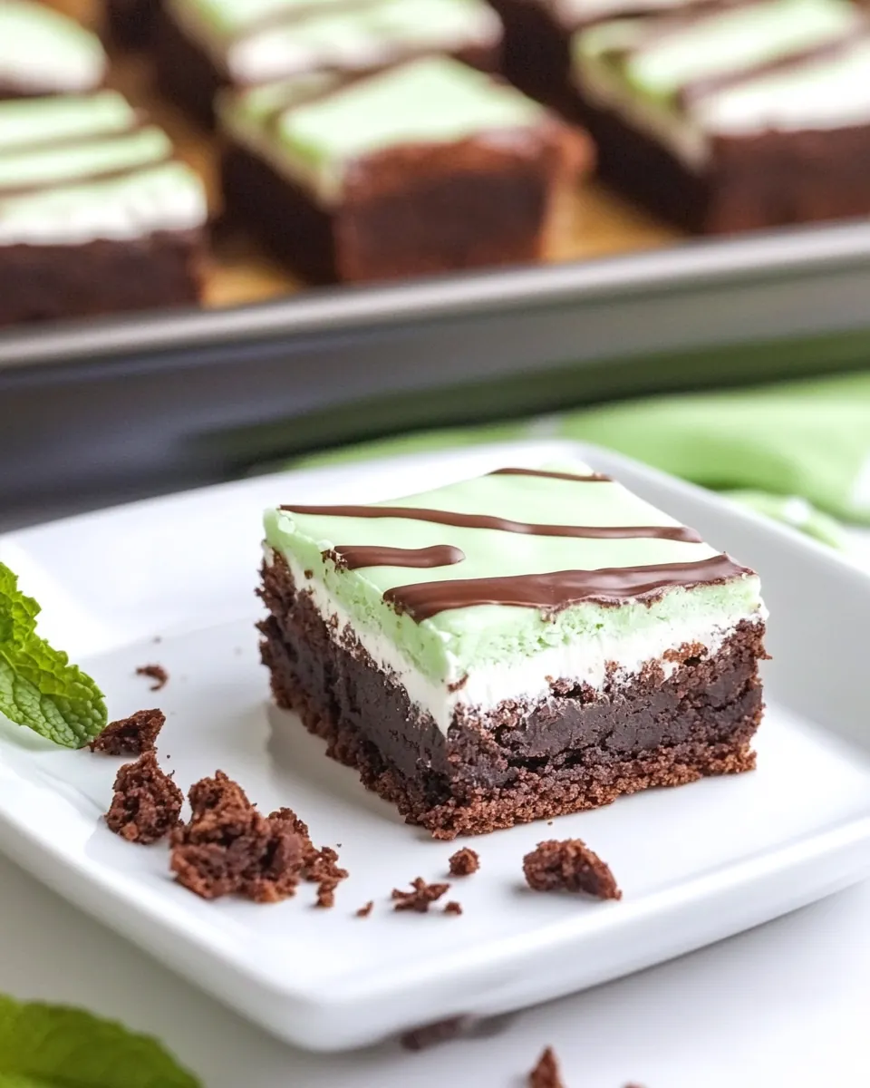Irish Mint Brownies
