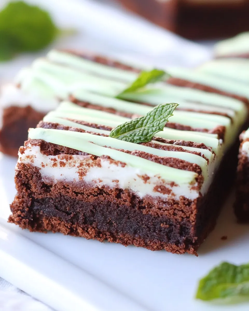 Irish Mint Brownies