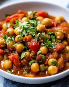 Italian Inspired Tomato and Chickpea Stew