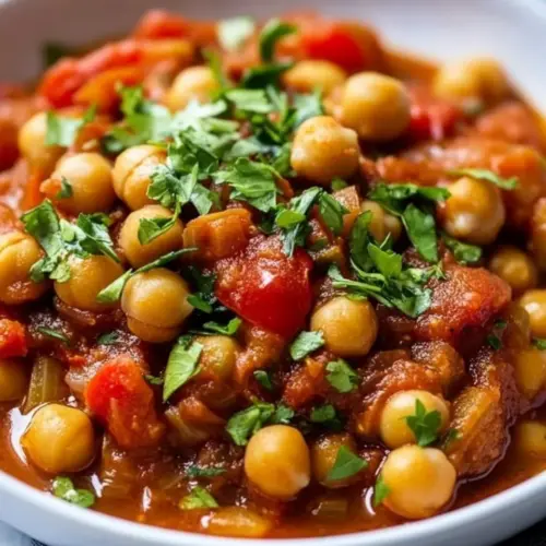 Italian Inspired Tomato and Chickpea Stew