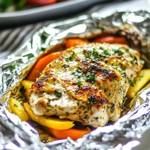 Italian Mozzarella Chicken Foil Packets