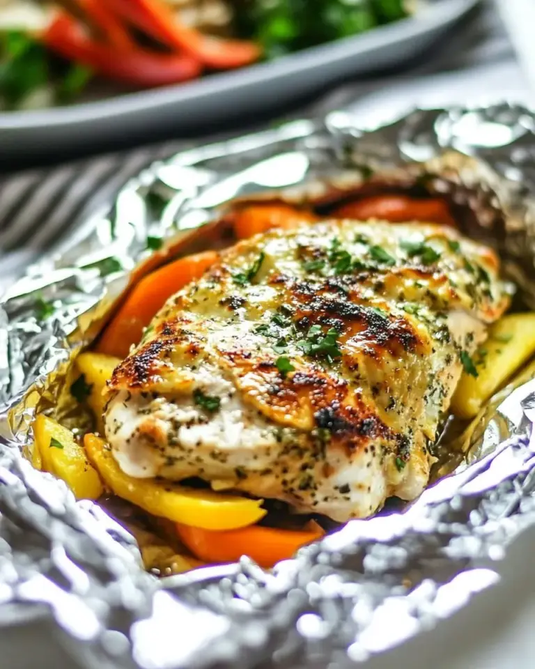 Italian Mozzarella Chicken Foil Packets