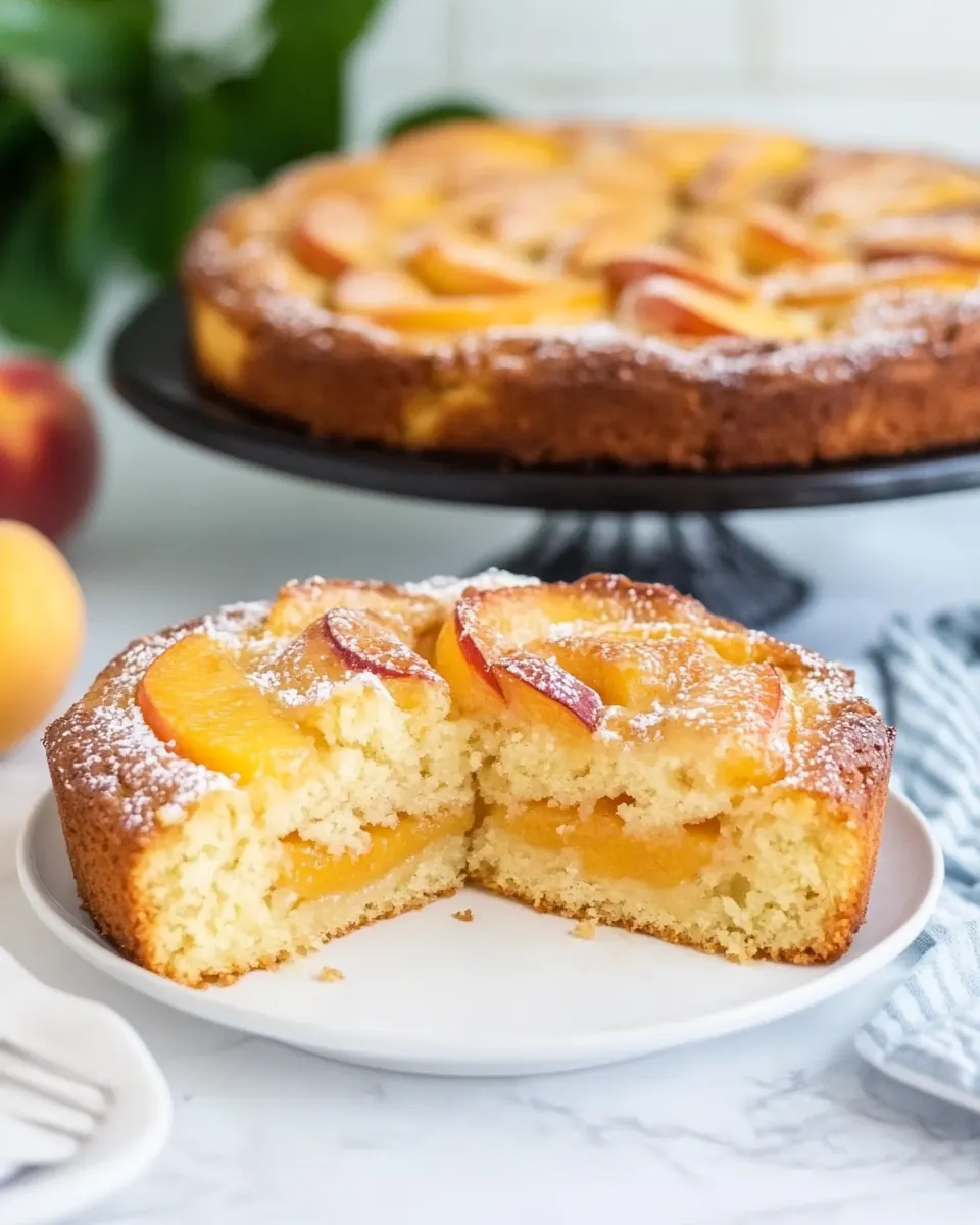 Italian Peach Cake