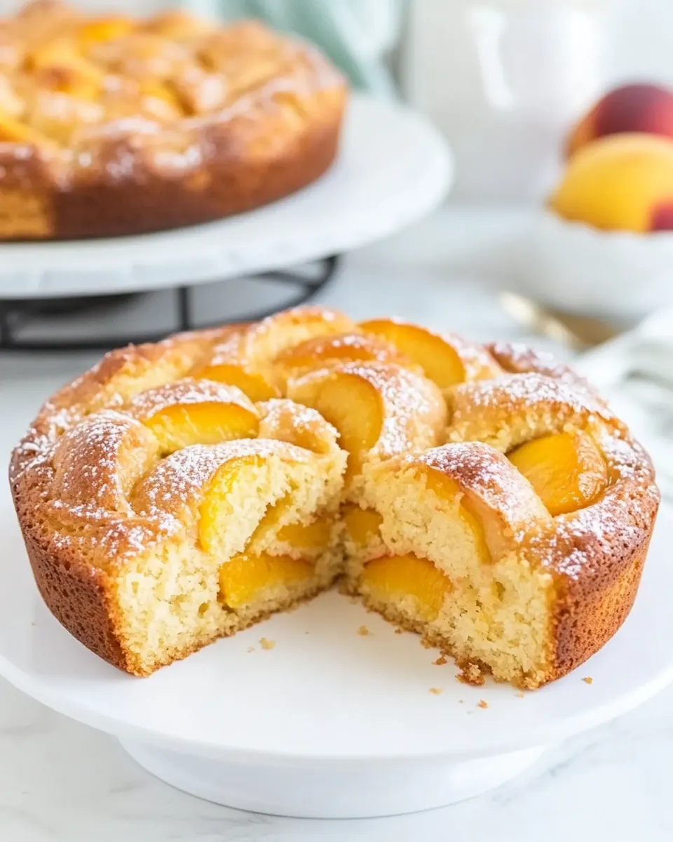 Italian Peach Cake