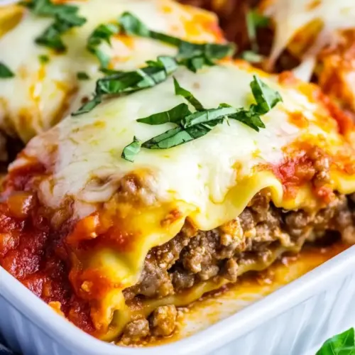 Italian Sausage Lasagna Roll Ups