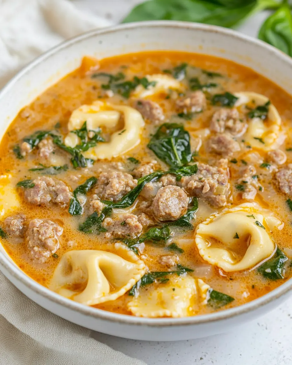 Italian Sausage Tortellini Soup