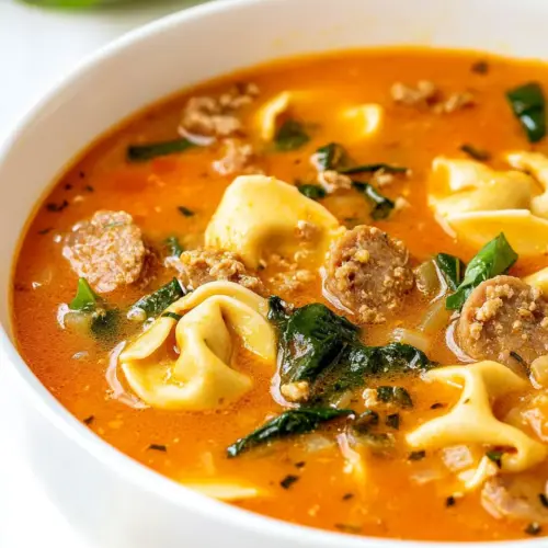 Italian Sausage Tortellini Soup
