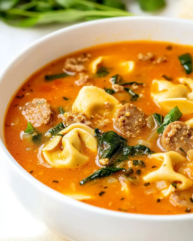 Italian Sausage Tortellini Soup