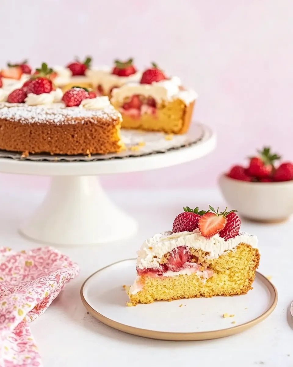 Italian Strawberry Cake