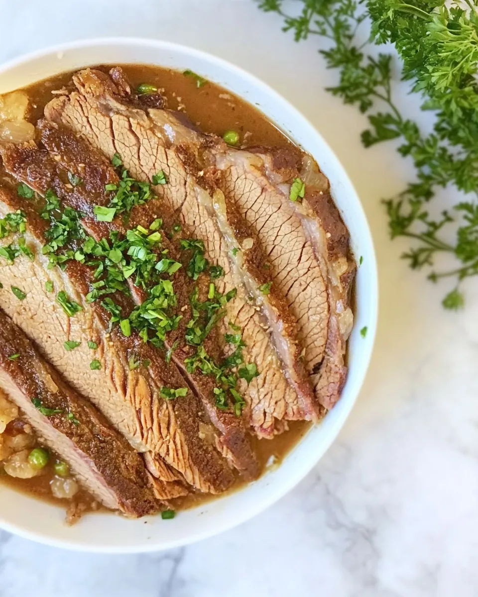 Juicy Slow Cooker Brisket