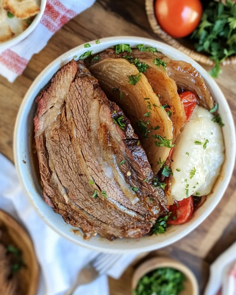 Juicy Slow Cooker Brisket