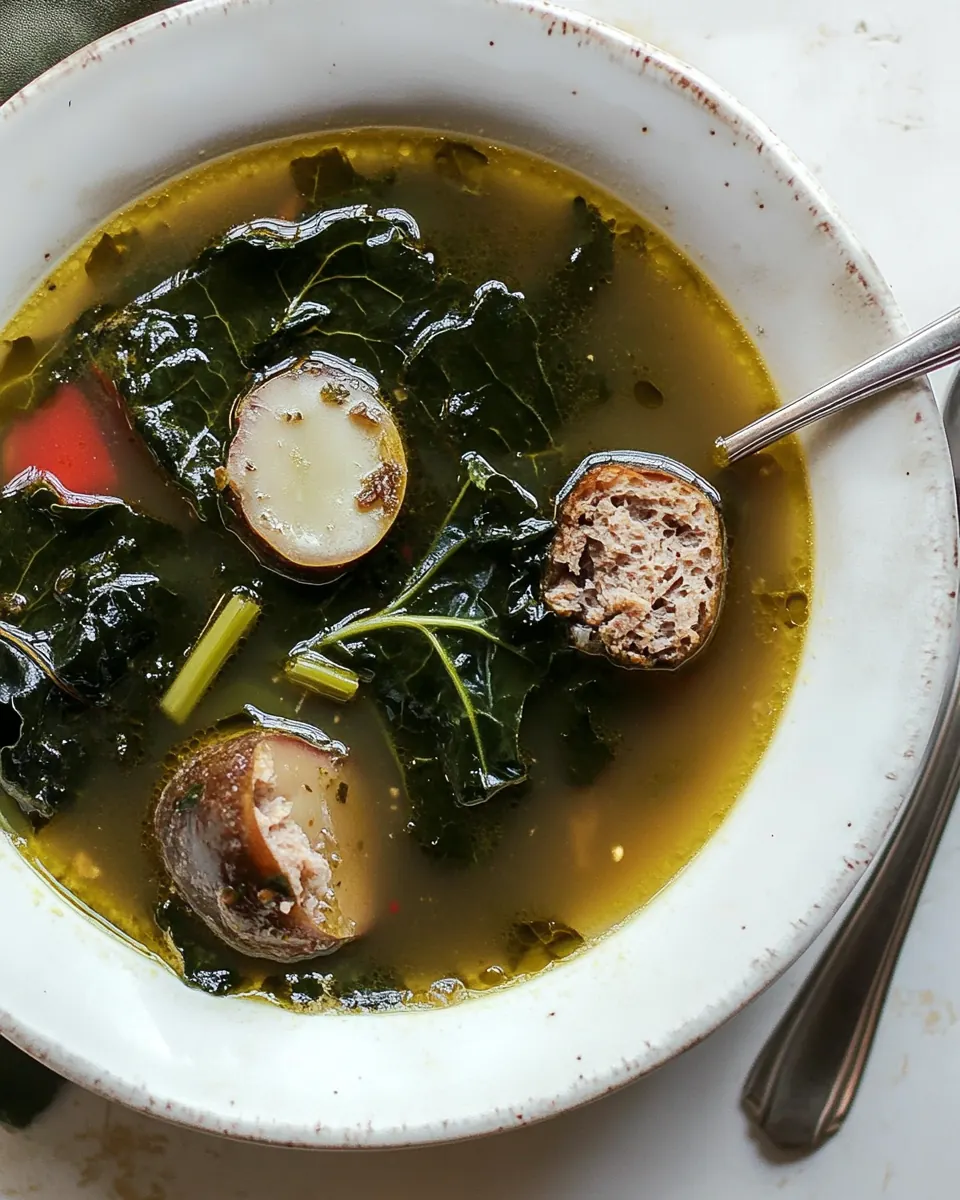 Kale and Chard Potlikker Soup