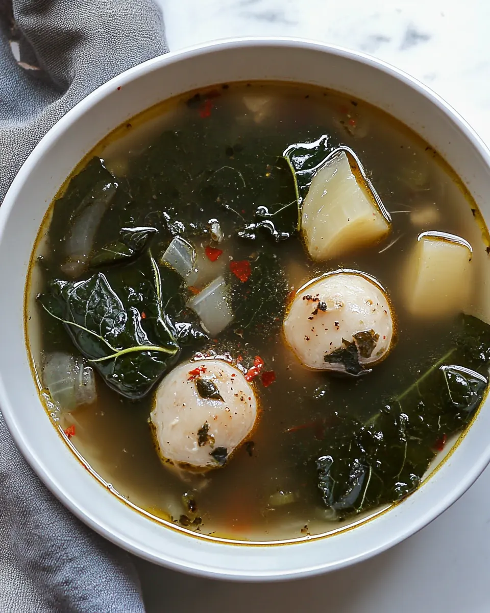 Kale and Chard Potlikker Soup
