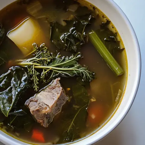 Kale and Chard Potlikker Soup