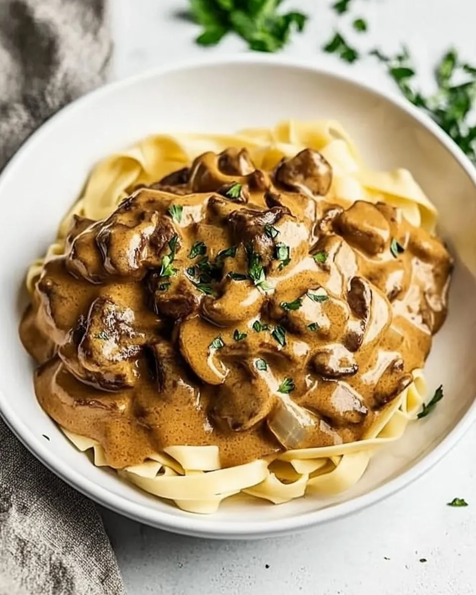 Keto Beef Stroganoff