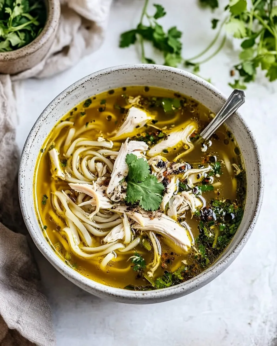 Keto Chicken No Noodle Soup