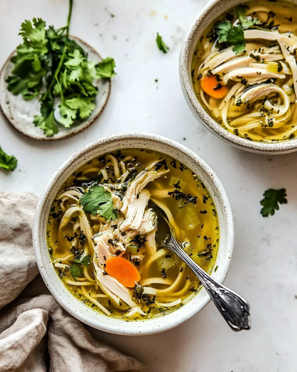 Keto Chicken No Noodle Soup