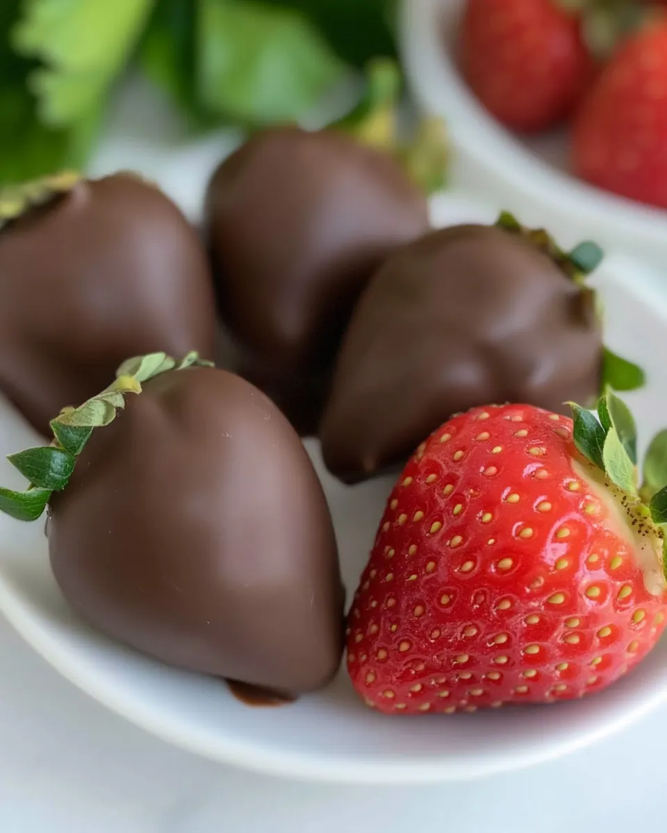 Keto Chocolate Covered Strawberries