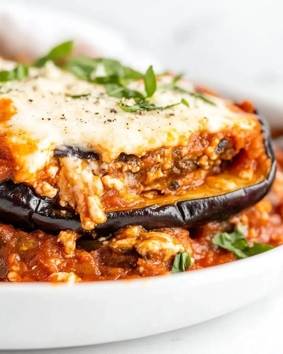 Keto Eggplant Parmesan
