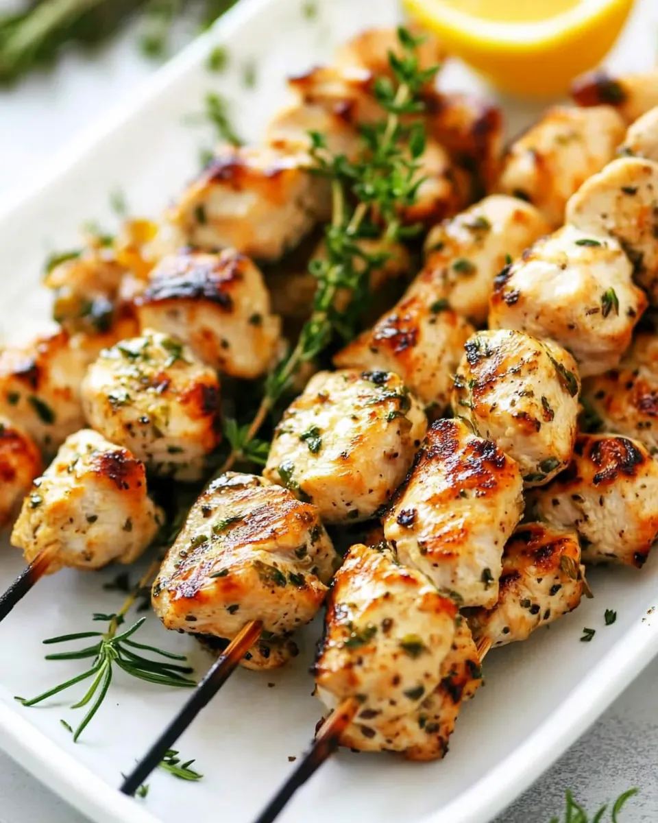 Keto Italian Chicken Skewers