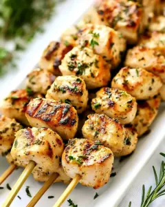 Keto Italian Chicken Skewers