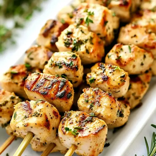 Keto Italian Chicken Skewers