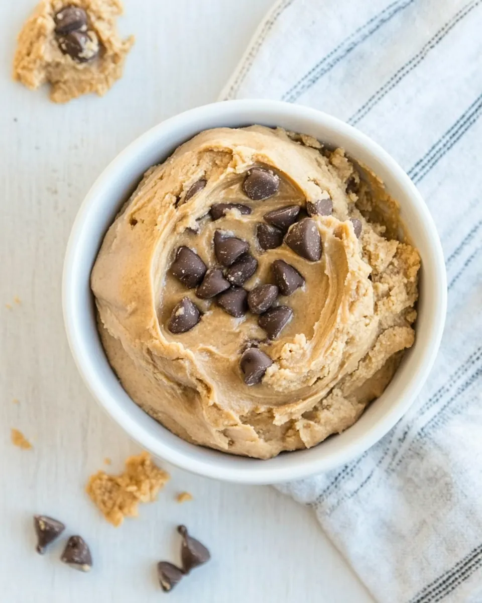 Keto Peanut Butter Edible Cookie Dough