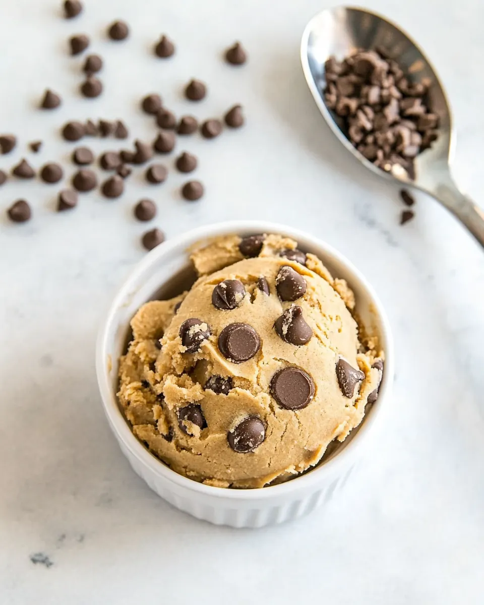 Keto Peanut Butter Edible Cookie Dough