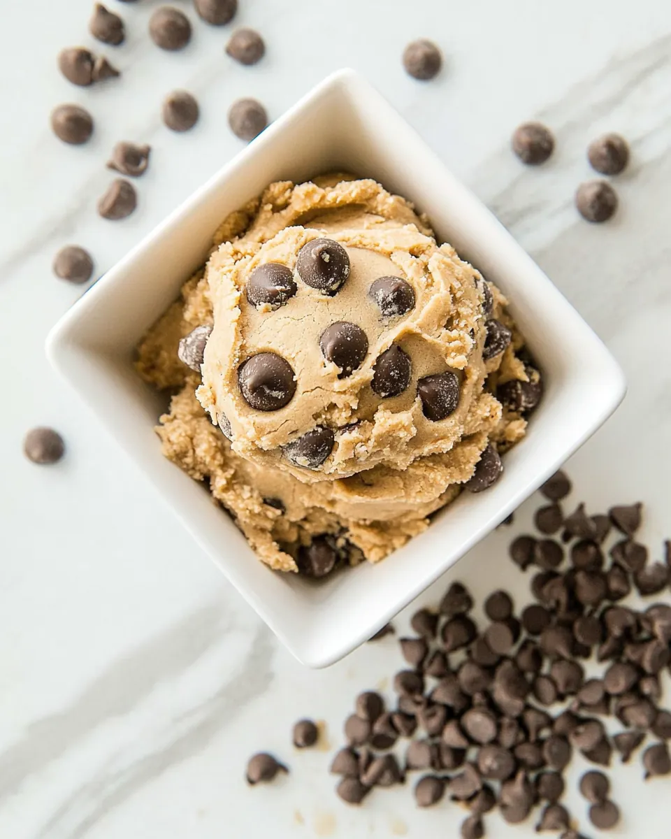 Keto Peanut Butter Edible Cookie Dough
