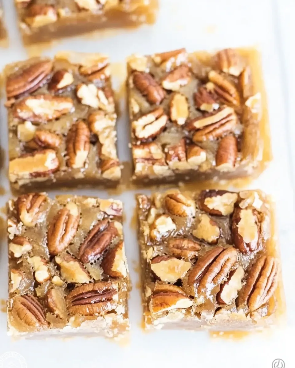 Keto Pecan Pie Bars