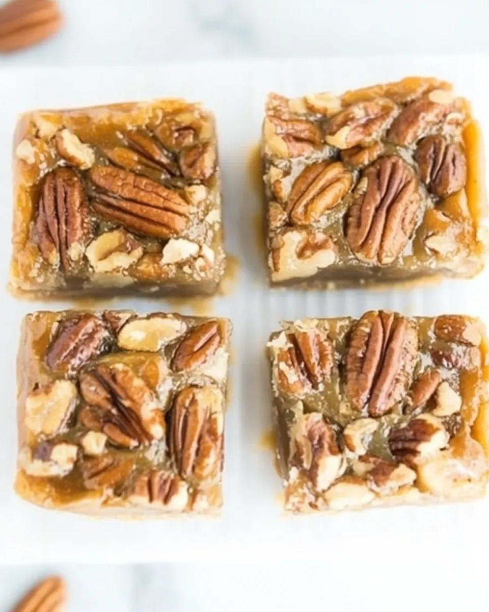 Keto Pecan Pie Bars