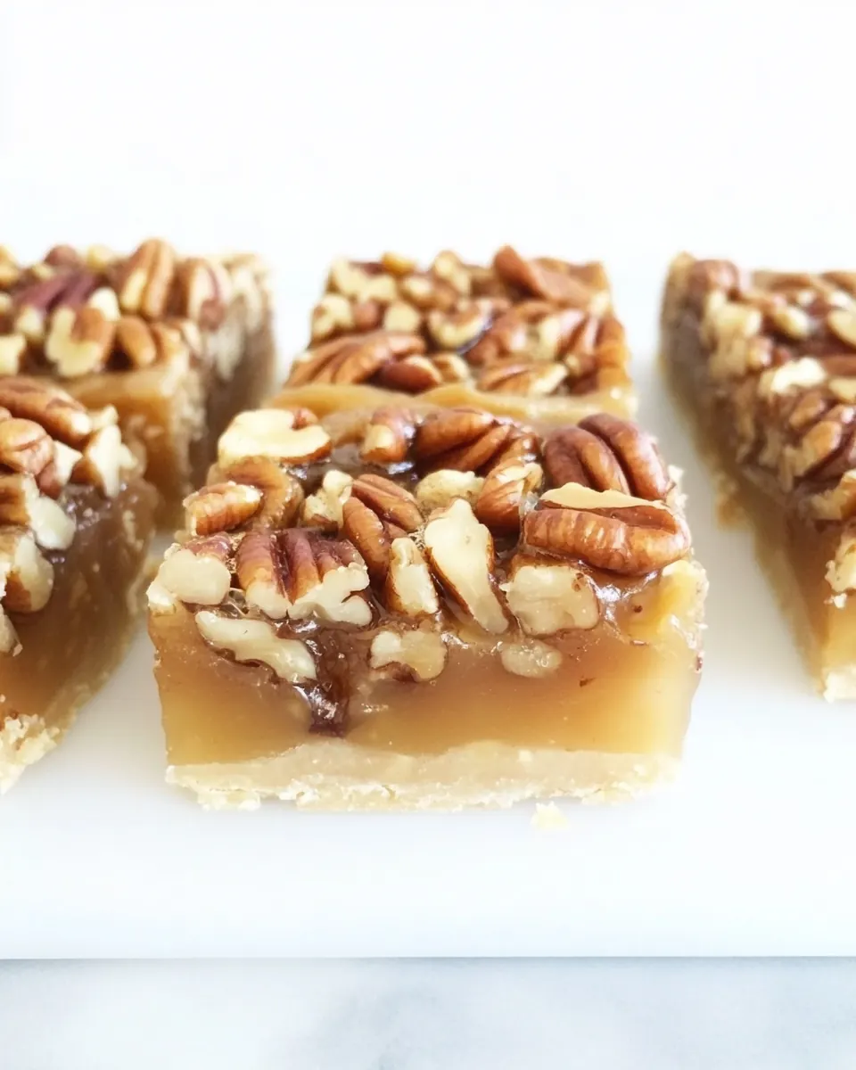 Keto Pecan Pie Bars