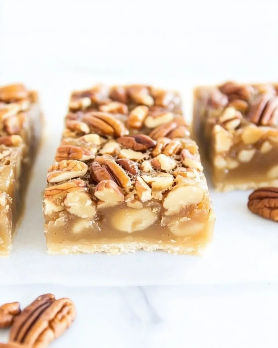 Keto Pecan Pie Bars