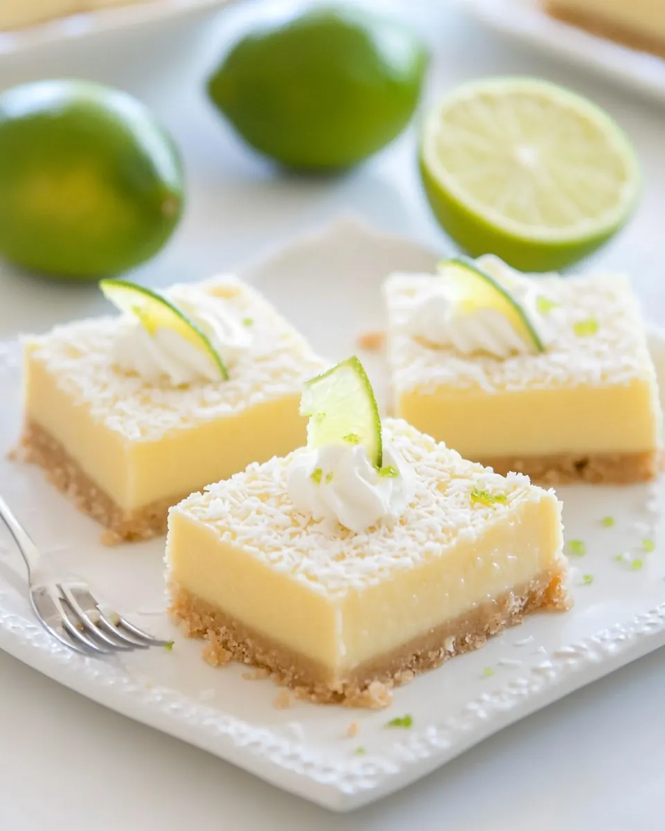 Key Lime Bars with Coconut Crust
