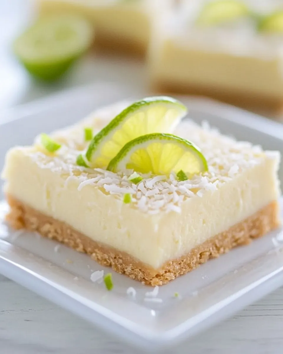 Key Lime Bars with Coconut Crust