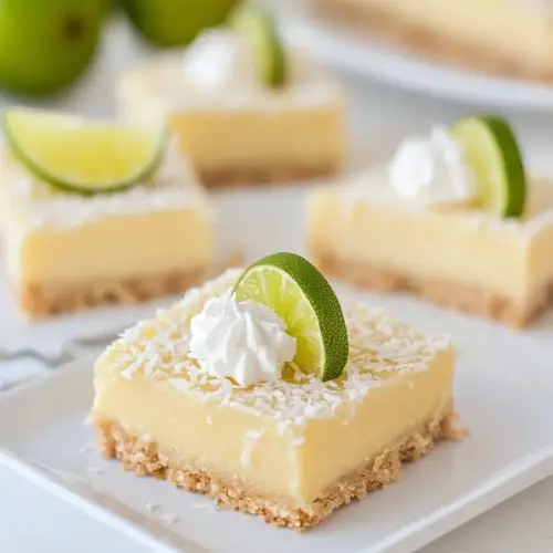 Key Lime Bars with Coconut Crust