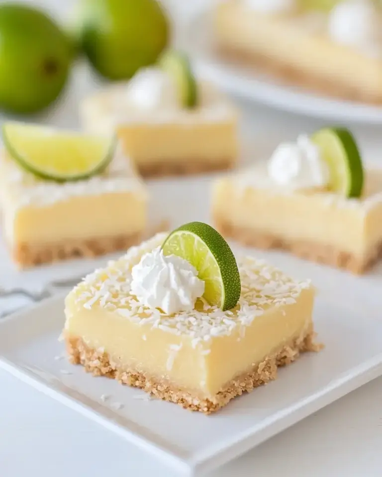 Key Lime Bars with Coconut Crust