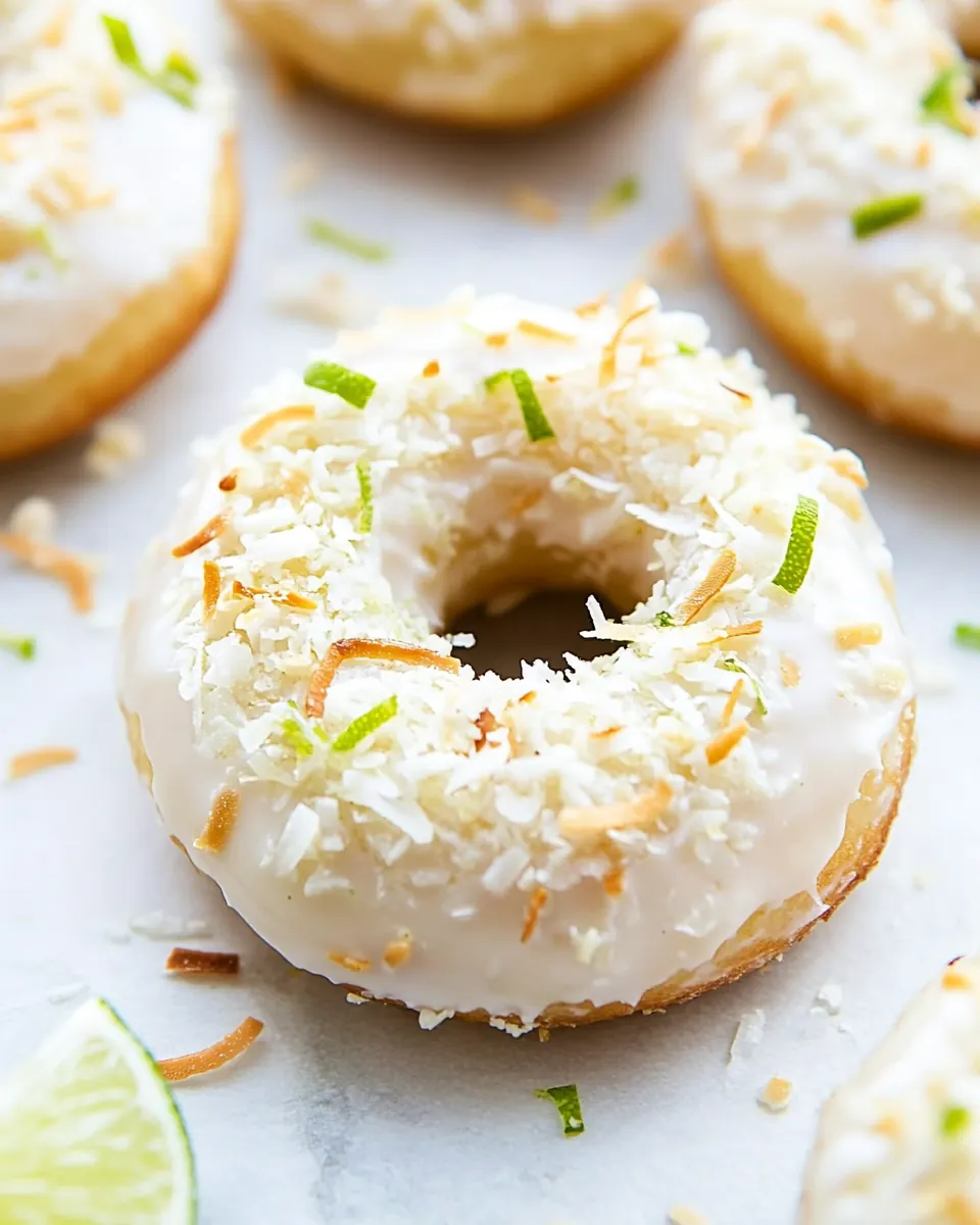 Key Lime Coconut Donuts