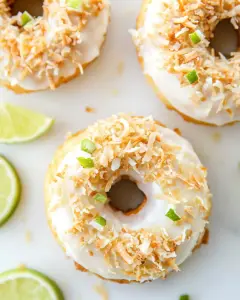 Key Lime Coconut Donuts
