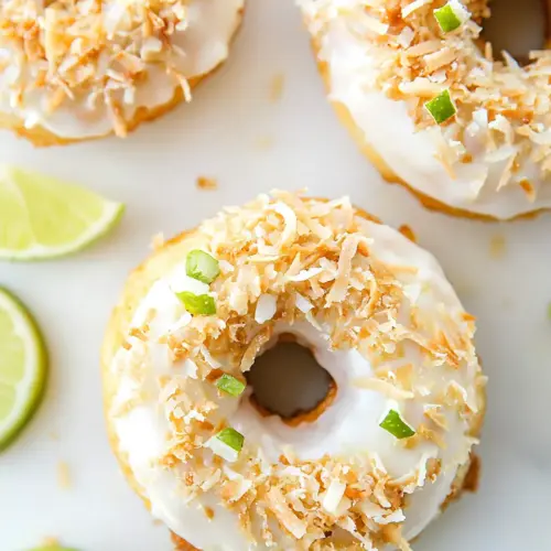 Key Lime Coconut Donuts