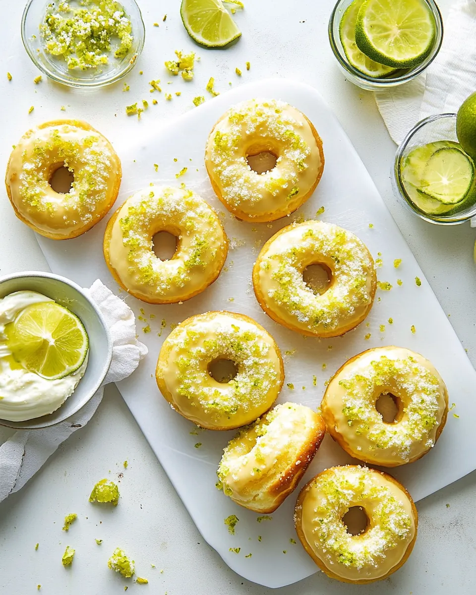 Key Lime Doughnuts