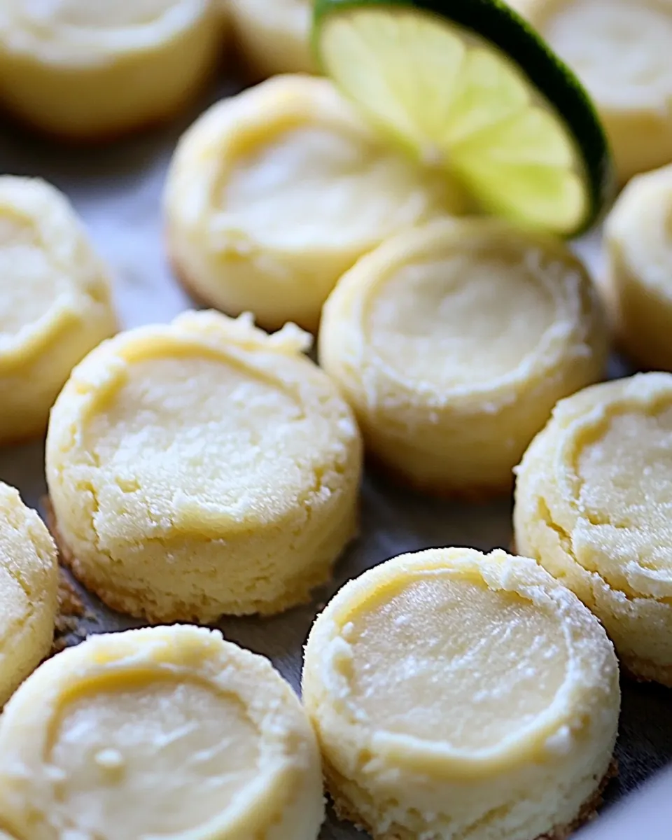 Key Lime Shortbread Cookies