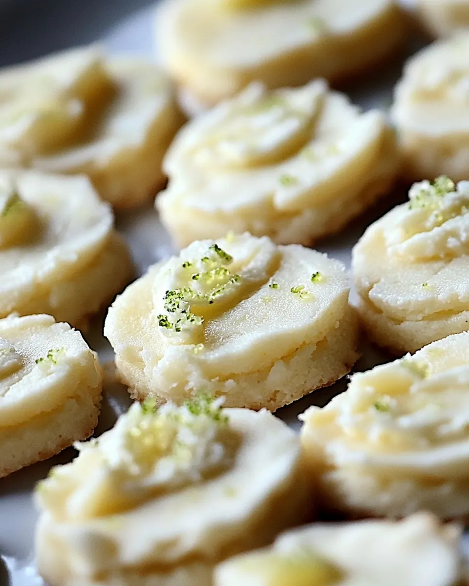 Key Lime Shortbread Cookies
